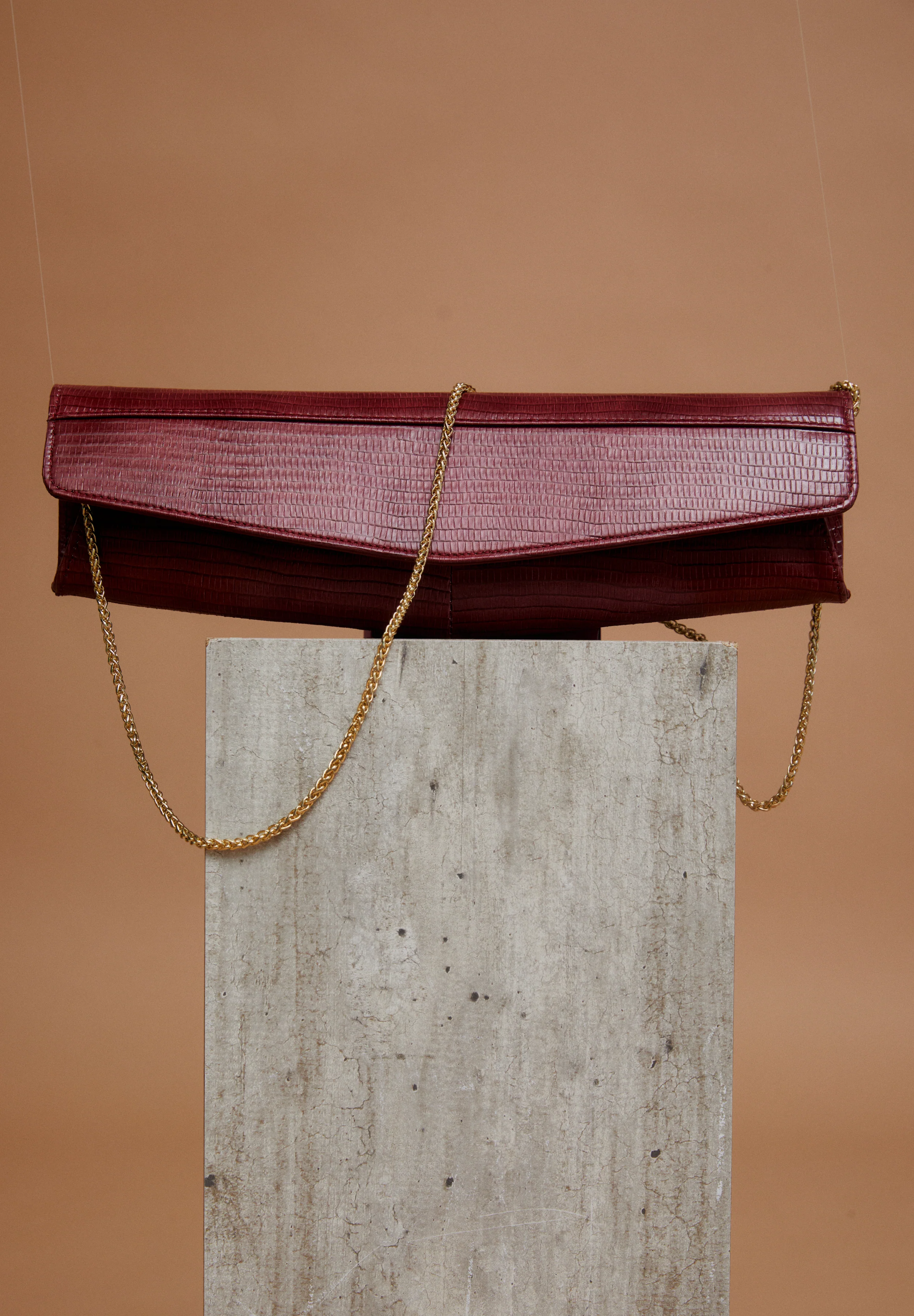 Bolso Baguette col/burdeos - Image 4