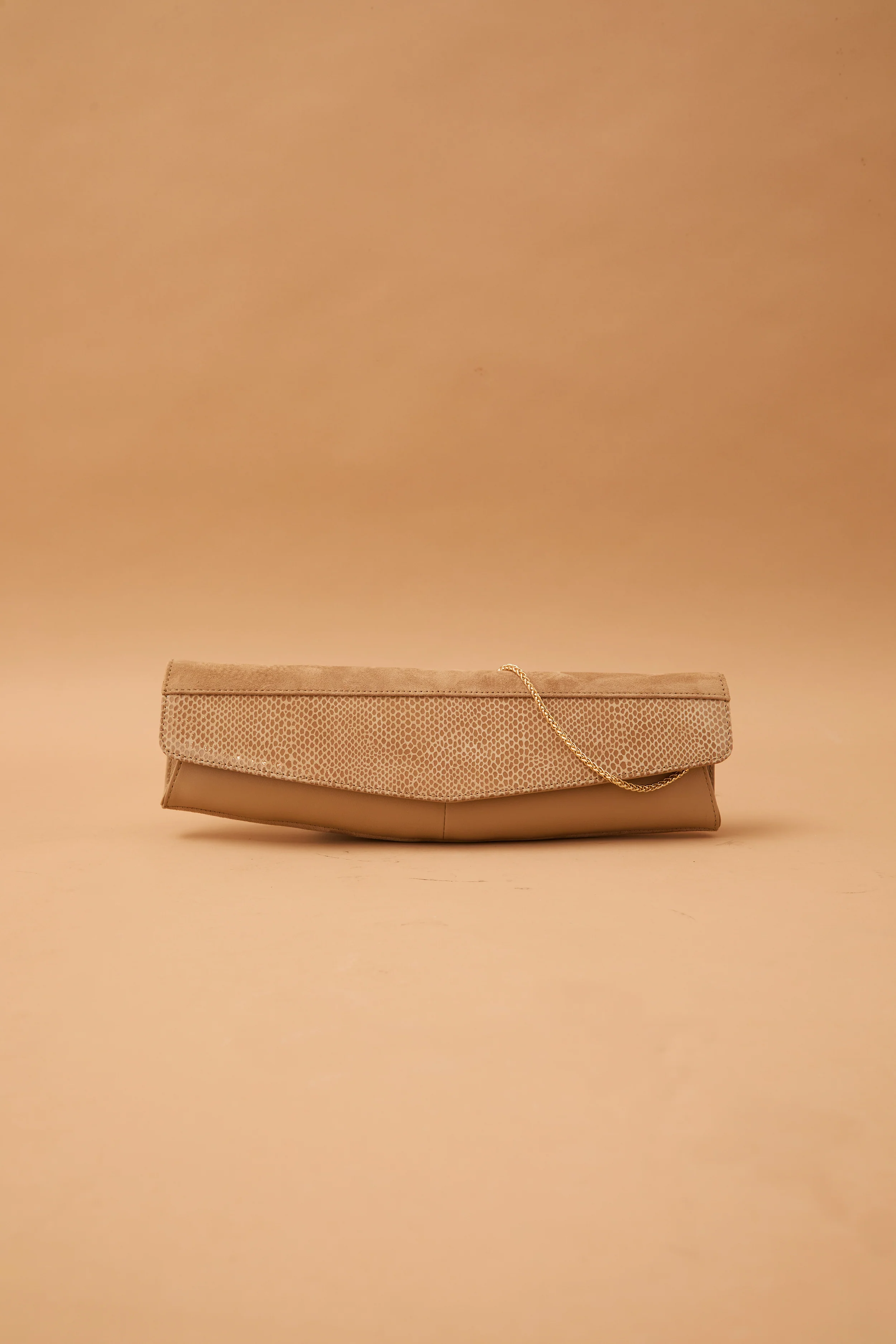 Bolso baguette TEX CAMEL
