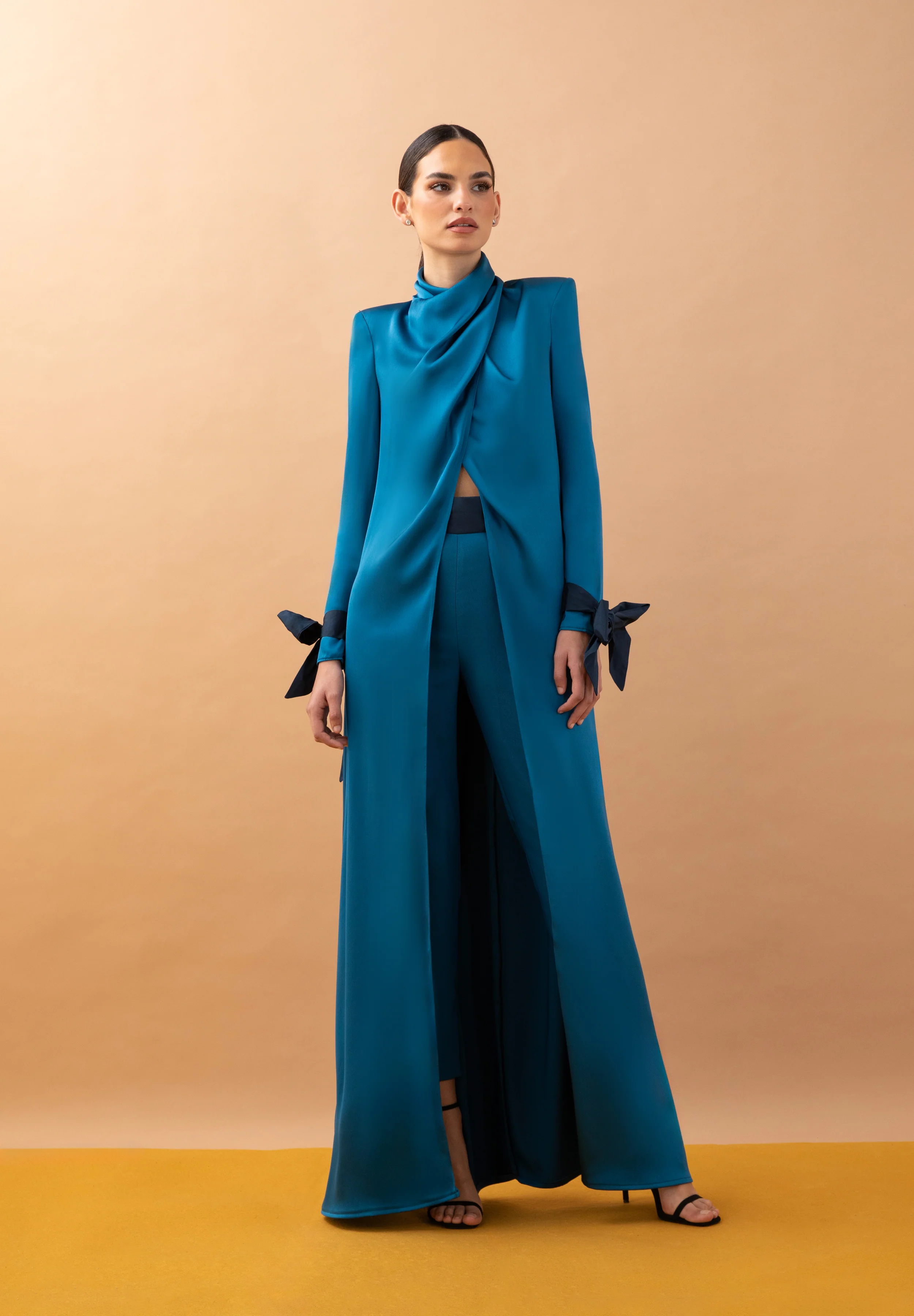 MEROPE KAFTAN AZUL PETROLEO - Image 3