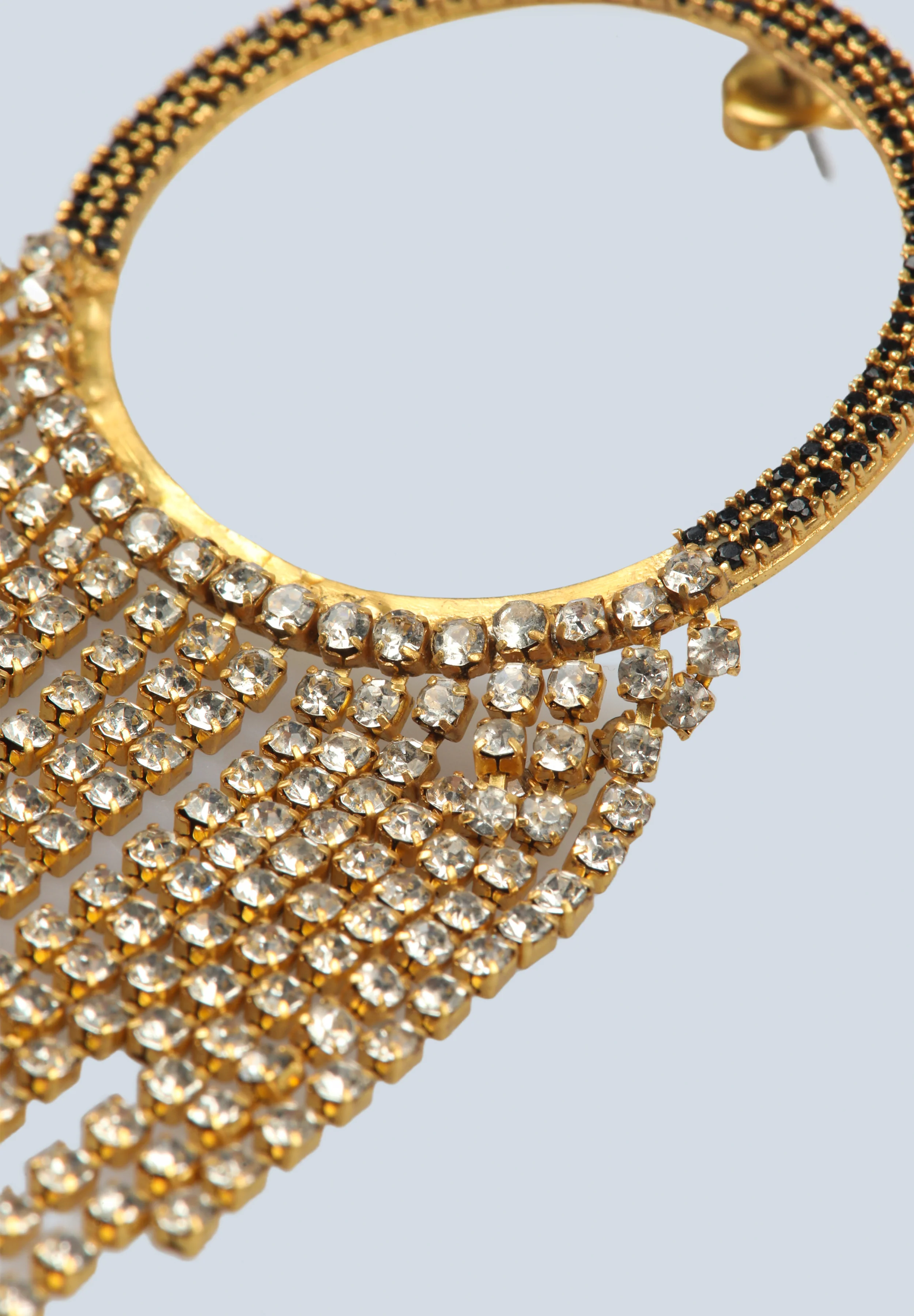 PENDIENTES AROS FLECOS CRISTAL - Image 3