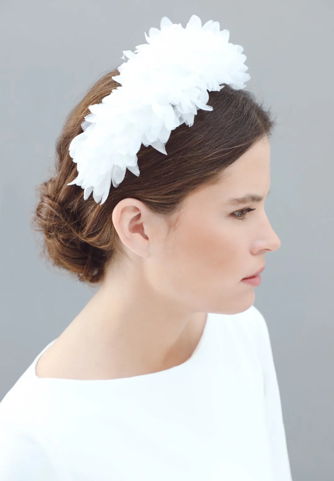TOCADO DE NOVIA BLY ORGANZA - Image 3